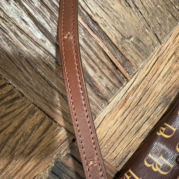 Dooney & Bourke Monogram Coated Canvas With Leather Trim  Bag - Picture 8 of 10